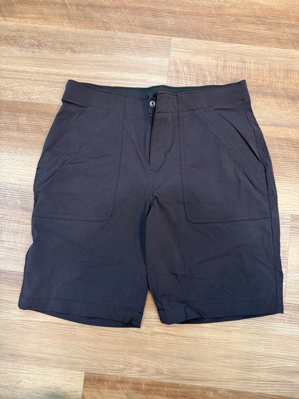 Eddie Bauer Black Women's Flat-Front Casual Shorts